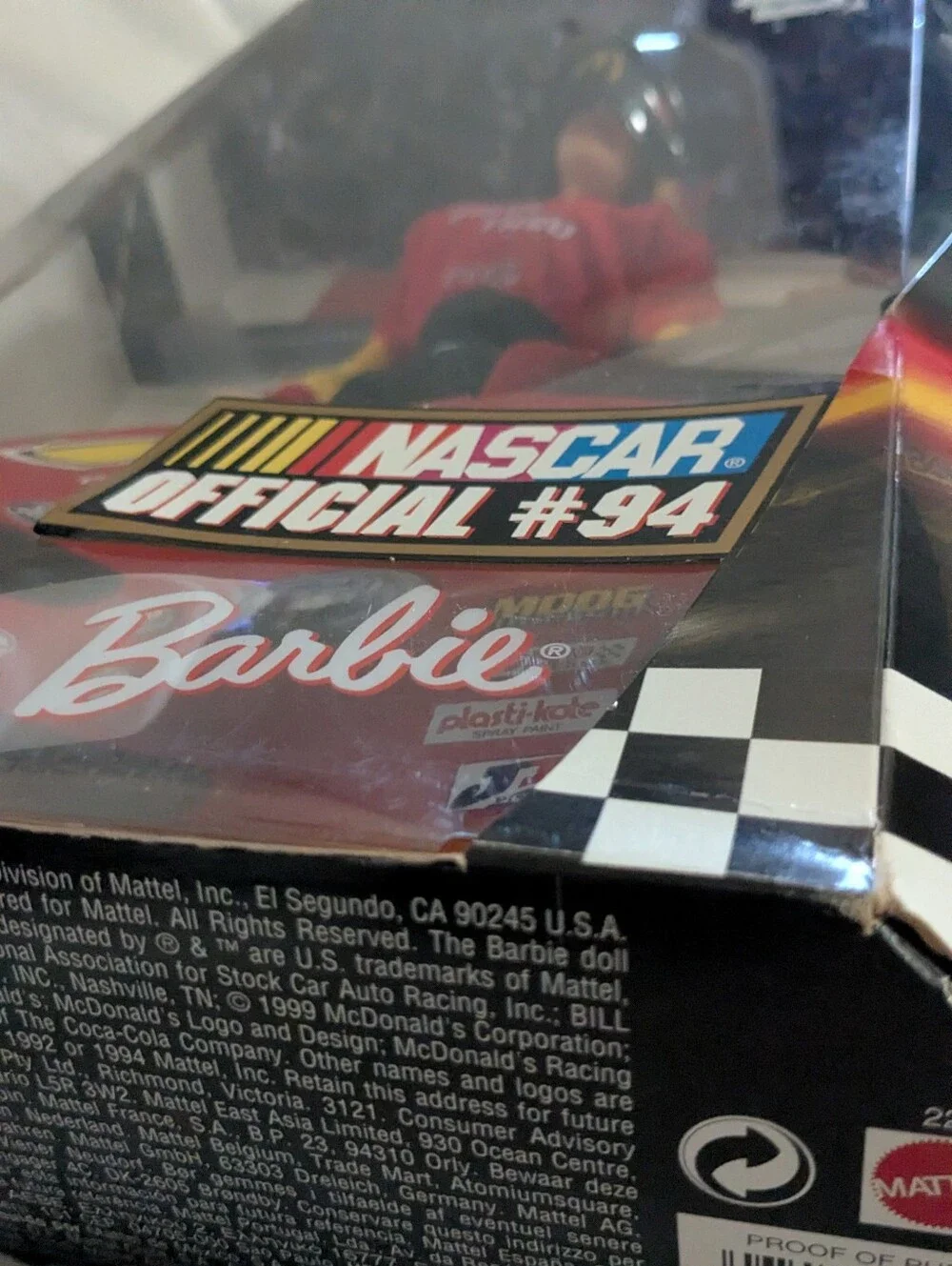 NIB Vintage 1999 NASCAR #94 Barbie Doll Collector Edition